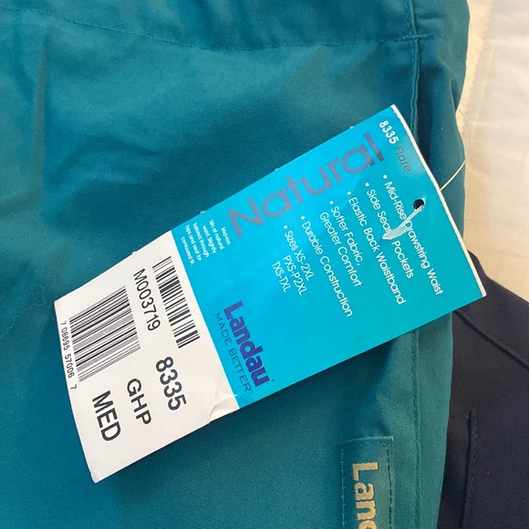 Landau women hunter green scrub pants - Picture 2 of 2